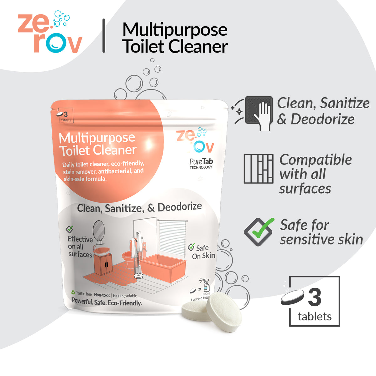 Zerov Multipurpose Toilet Cleaner