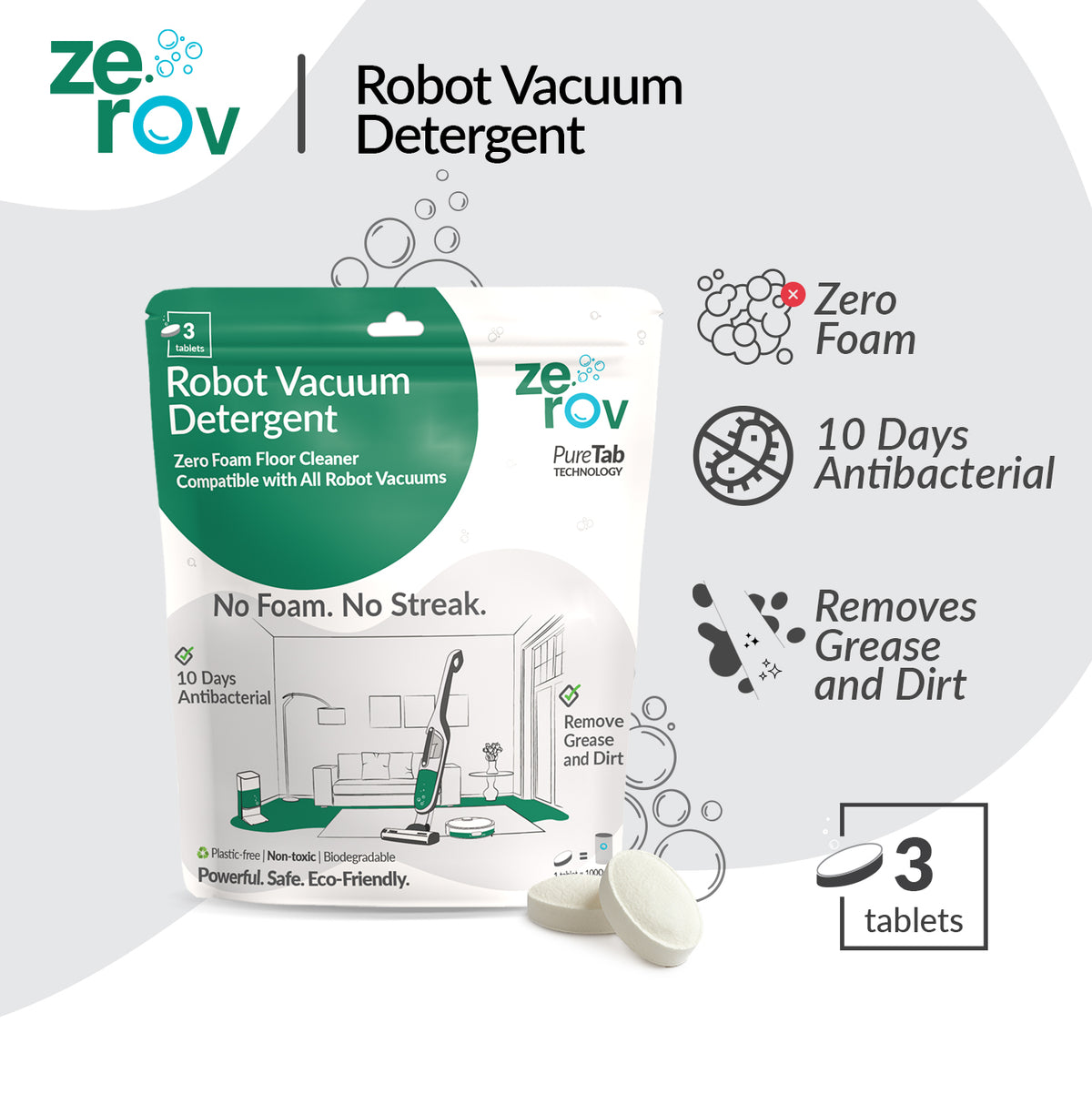 Zerov Robot Vacuum Detergent
