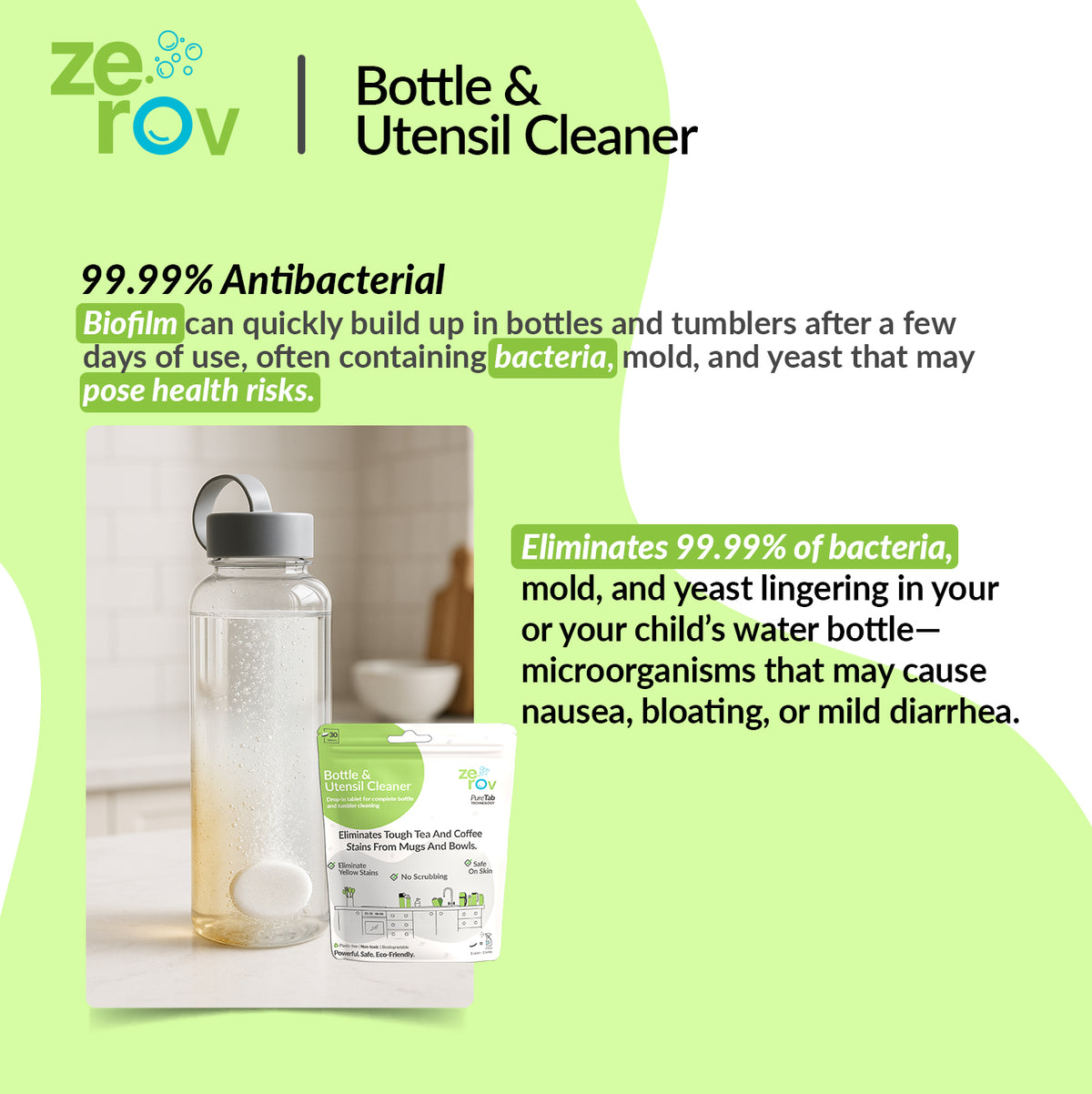 Zerov Bottle & Utensil Cleaner