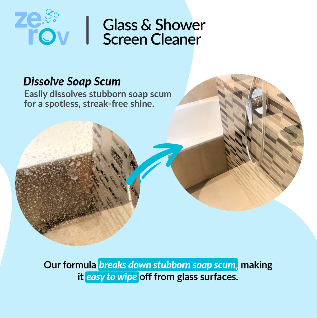 Zerov Glass & Shower Screen Cleaner