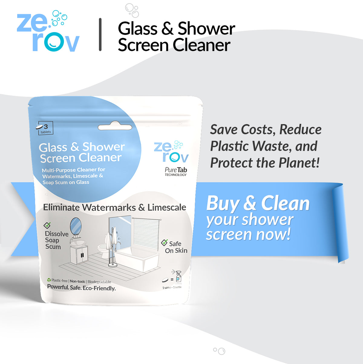 Zerov Glass & Shower Screen Cleaner