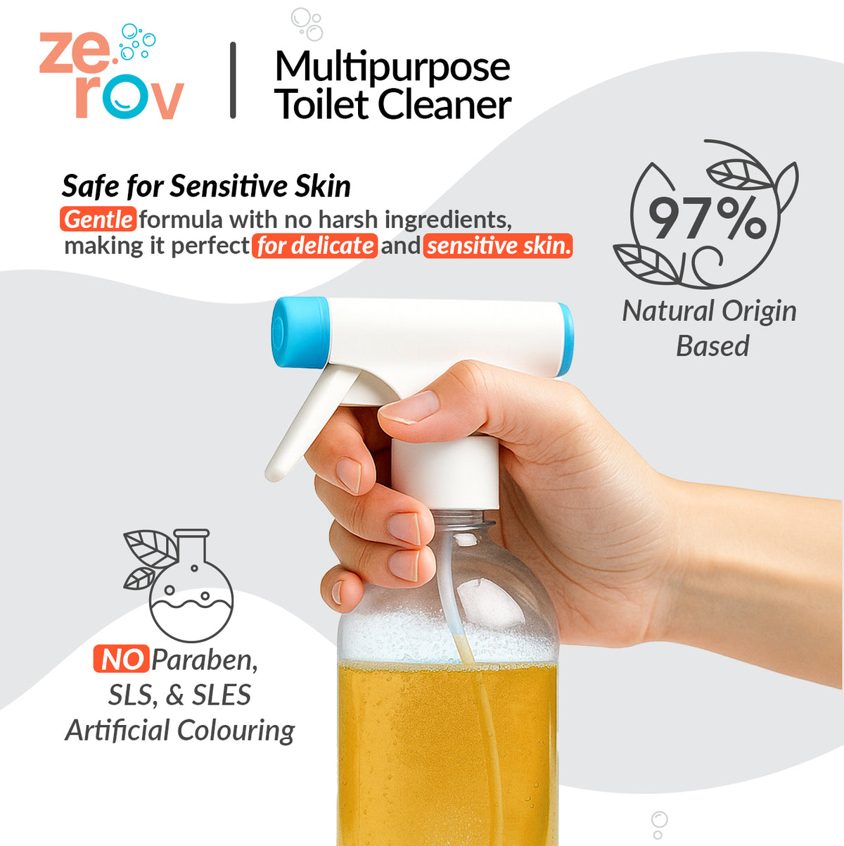 Zerov Multipurpose Toilet Cleaner
